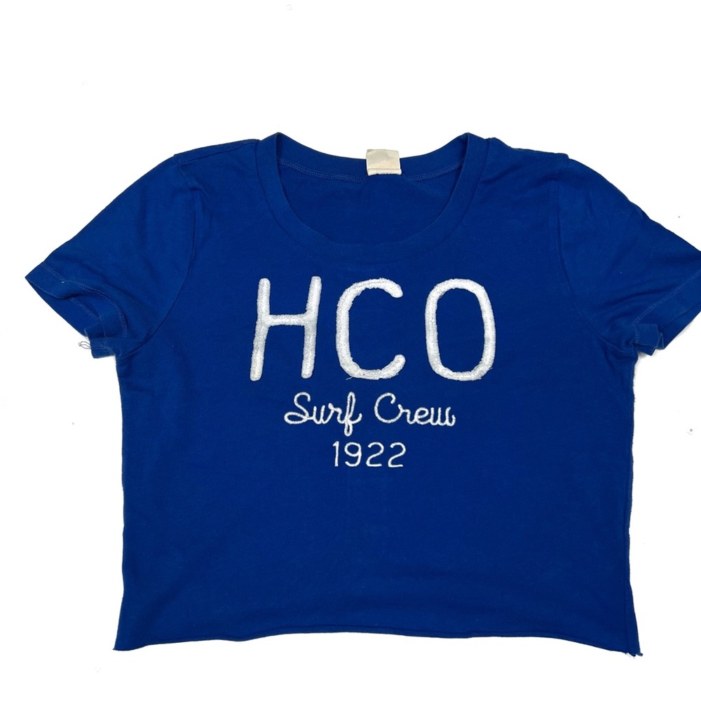 Hollister Surf Crew Girls Crop Top Sz L